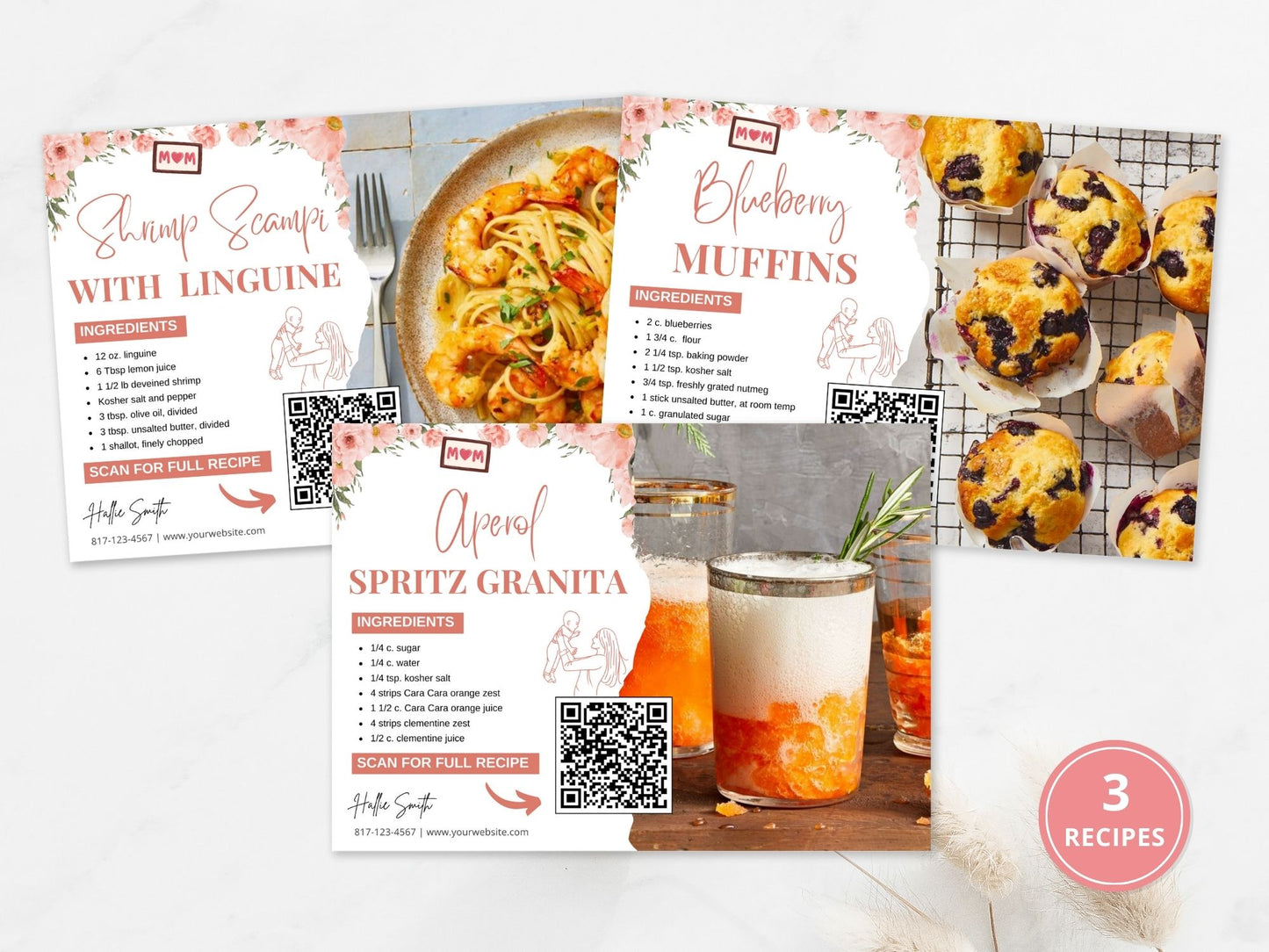 Mother's Day Recipe Postcards - Heartwarming postcards with delightful recipes for personalized real estate marketing on Mother's Day.