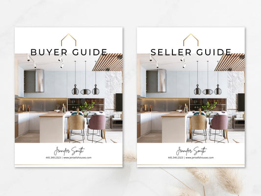 Gold Minimal Buyer and Seller Guides Vol 01- Essential insights for a successful real estate  journey.