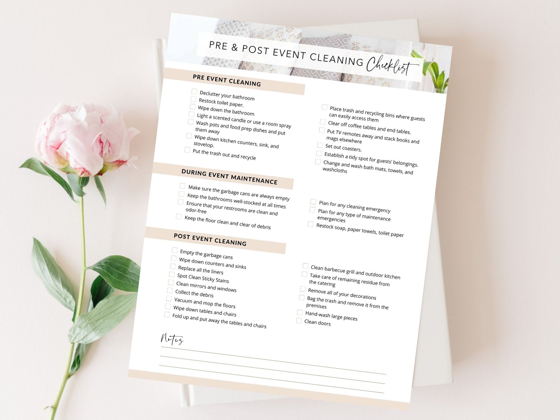 Event Cleaning Checklist - Comprehensive guide for efficient and thorough event cleaning.