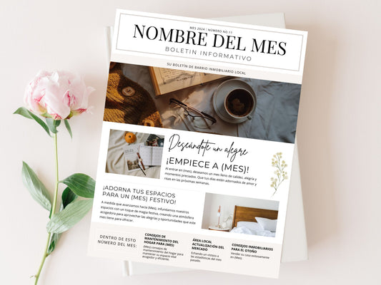 Spanish Real Estate Newsletter Vol 01- Informative real estate updates for Spanish-speaking  clients.