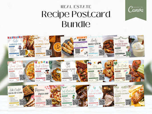 Real Estate Recipe Postcard Bundle - Add a personal touch to your marketing with mouth-watering recipes.
