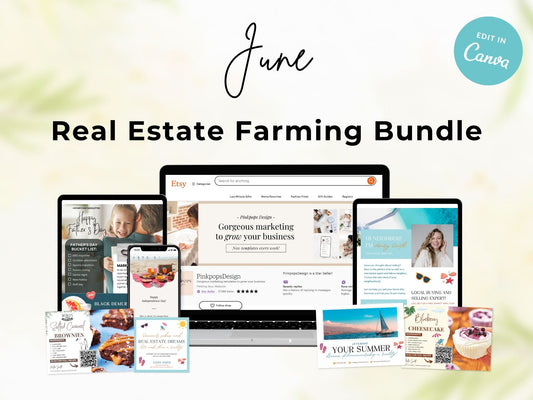 Real Estate June Farming Bundle - Essential materials for effective neighborhood farming.