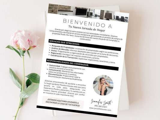 Spanish Buyer Agreement Letter Vol 01 - A comprehensive buyer agreement guide in Spanish
for real estate agents and clients.