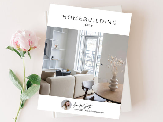 Editable homebuilding guide for real estate agents