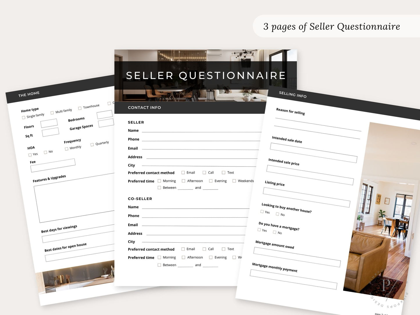 Black Buyer & Seller Questionnaire Bundle