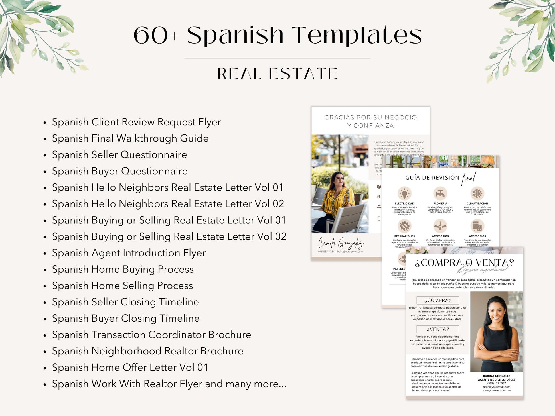 Spanish Real Estate Bundle - Boost your real estate business with our resources in Spanish.