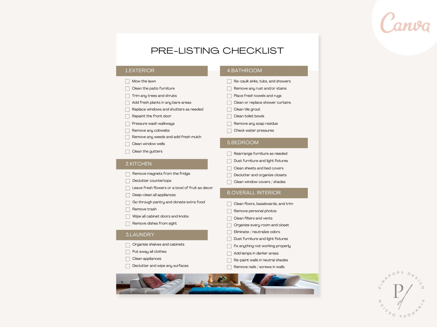 Luxury Pre-Listing Checklist