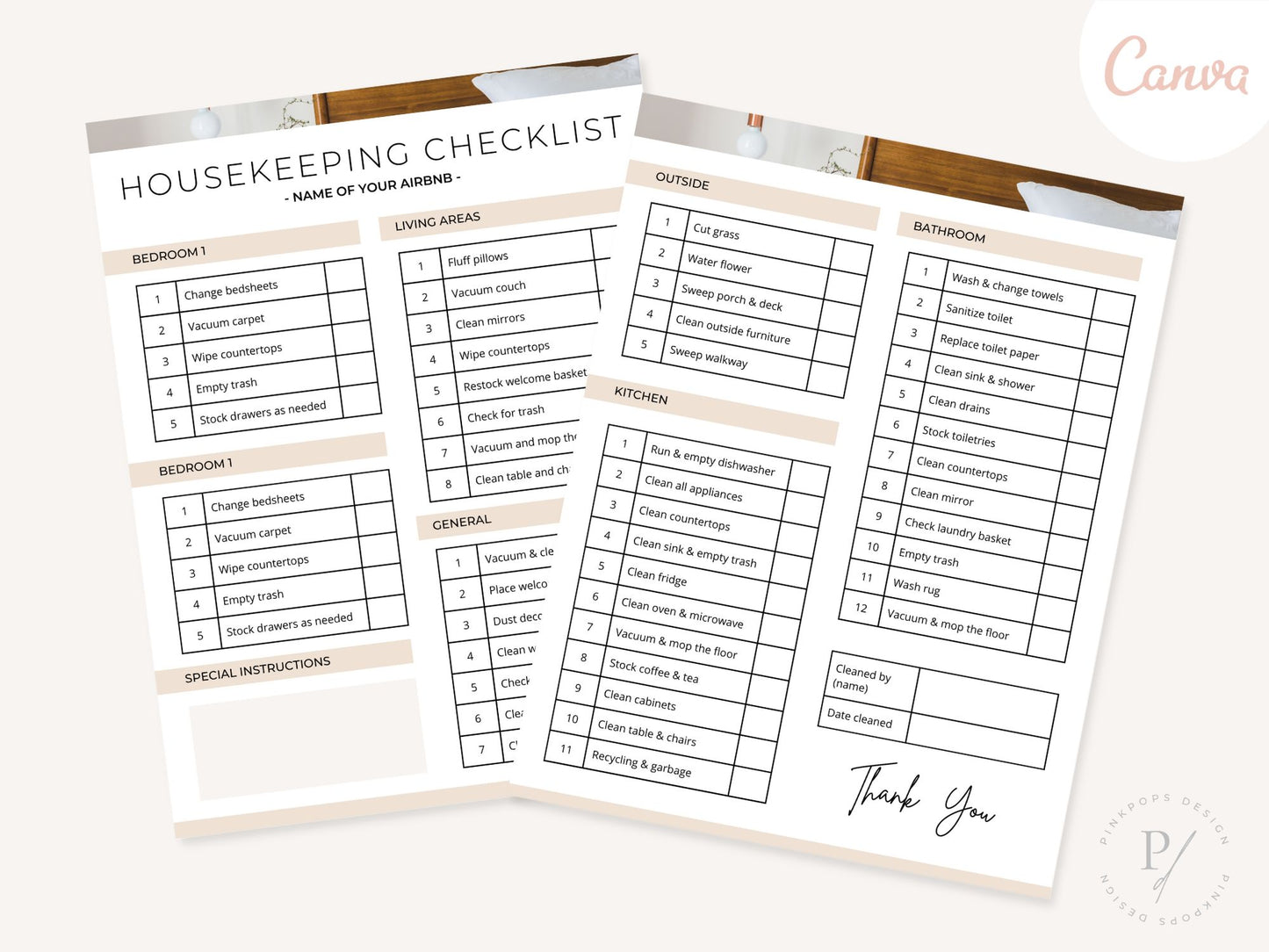 AirBnb Housekeeping Checklist