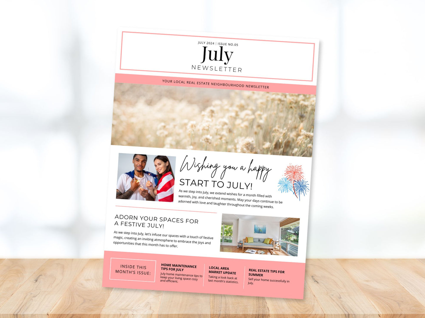 Minimal July Newsletter 2024 - Stay informed and inspired with our concise real estate updates and valuable insights.