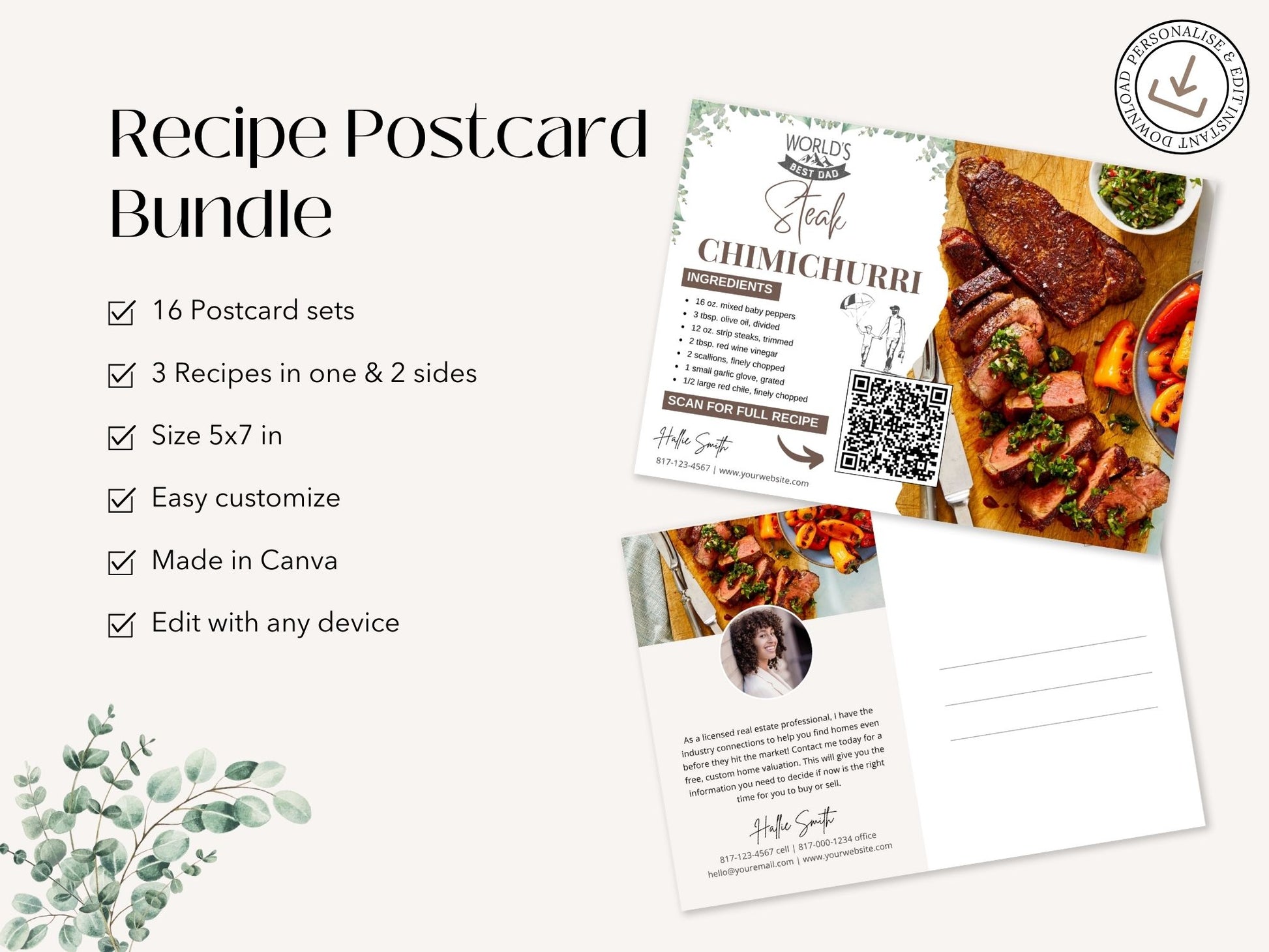 Real Estate Recipe Postcard Bundle - Add a personal touch to your marketing with mouth-watering recipes.