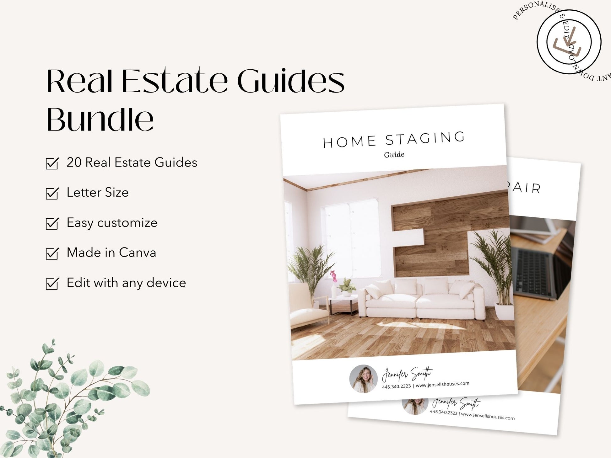 real estate guides bundle with modern clean design