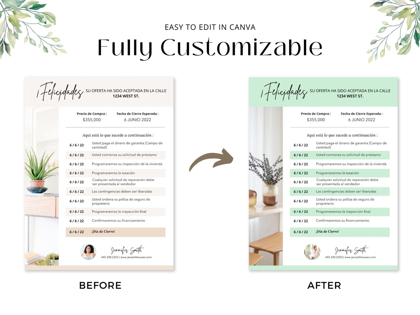 Spanish Buyer and Seller Closing Timeline Duo Bundle - Streamline the closing process for your clients with detailed timelines in Spanish.