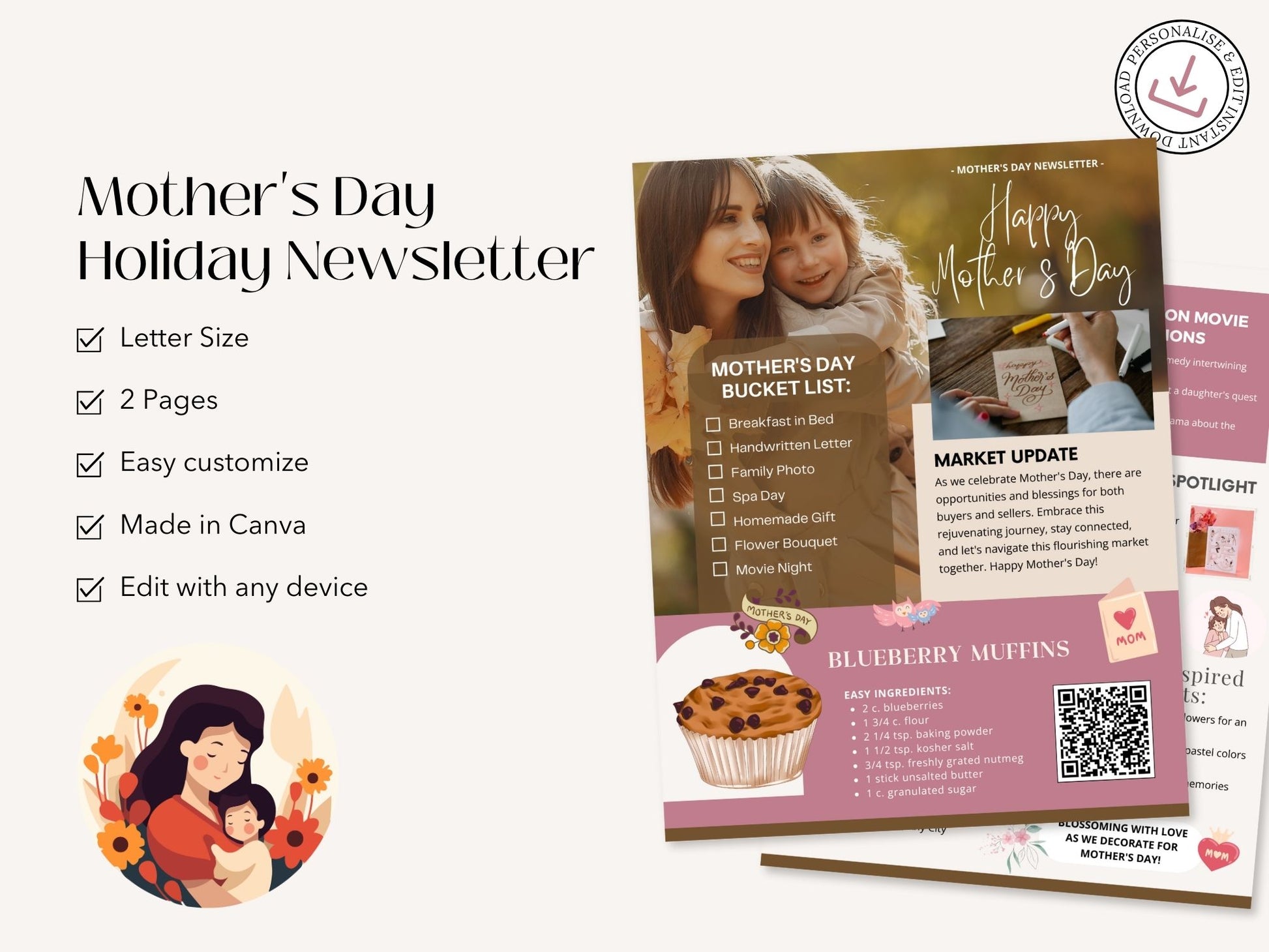 Mother's Day Holiday Newsletter 2024 - Heartwarming stories and exclusive offers to celebrate moms.