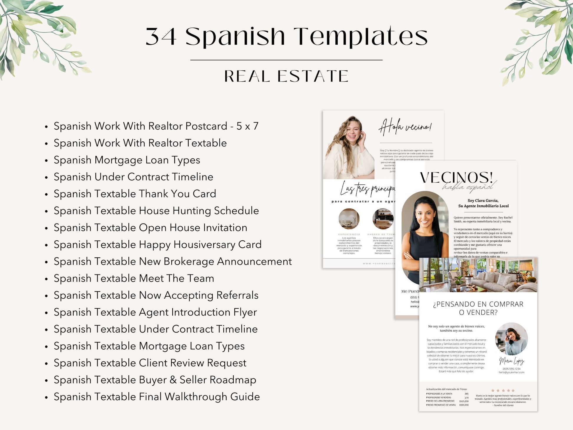 Spanish Real Estate Bundle - Boost your real estate business with our resources in Spanish.\