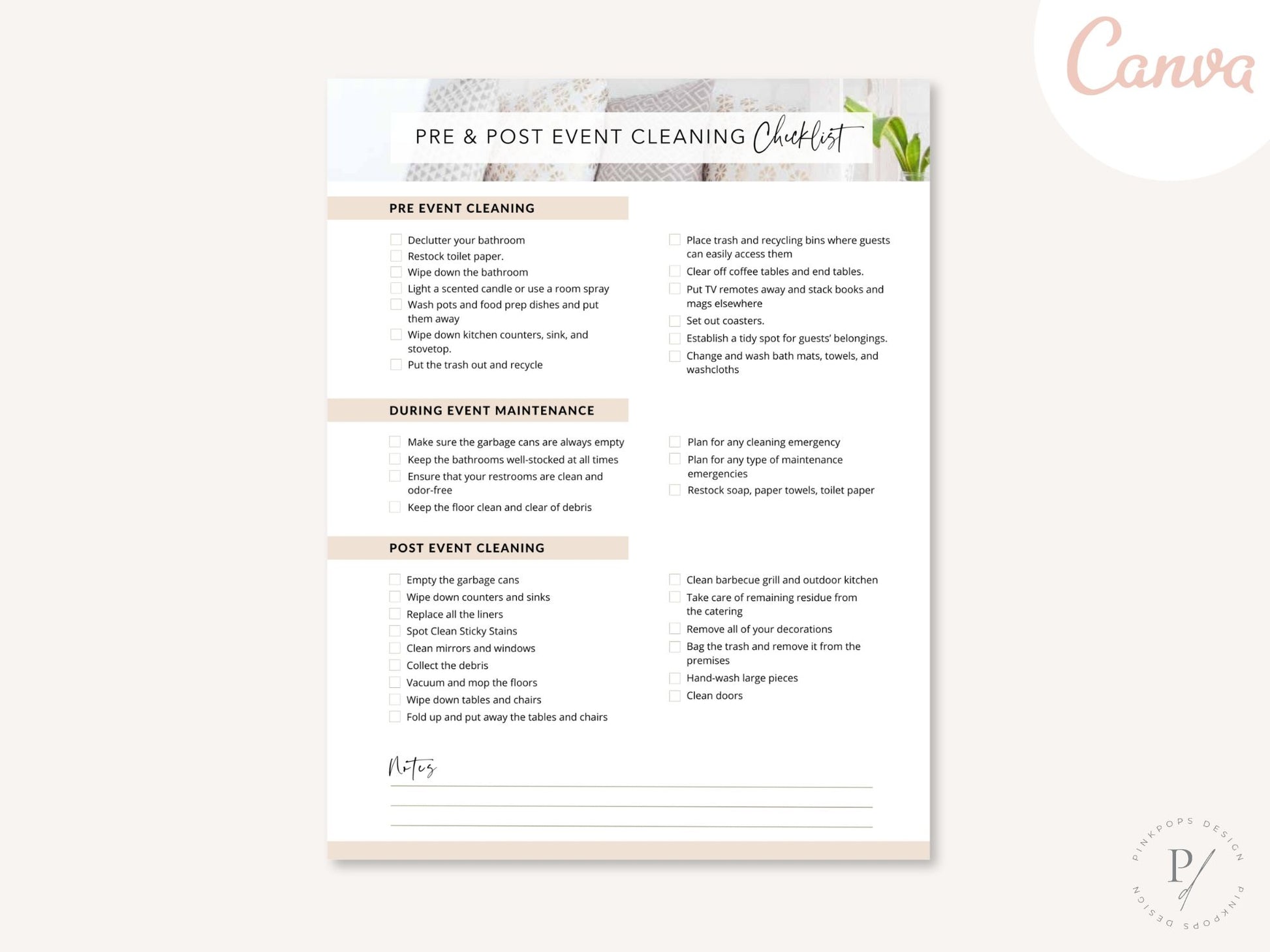 Event Cleaning Checklist - Comprehensive guide for efficient and thorough event cleaning.