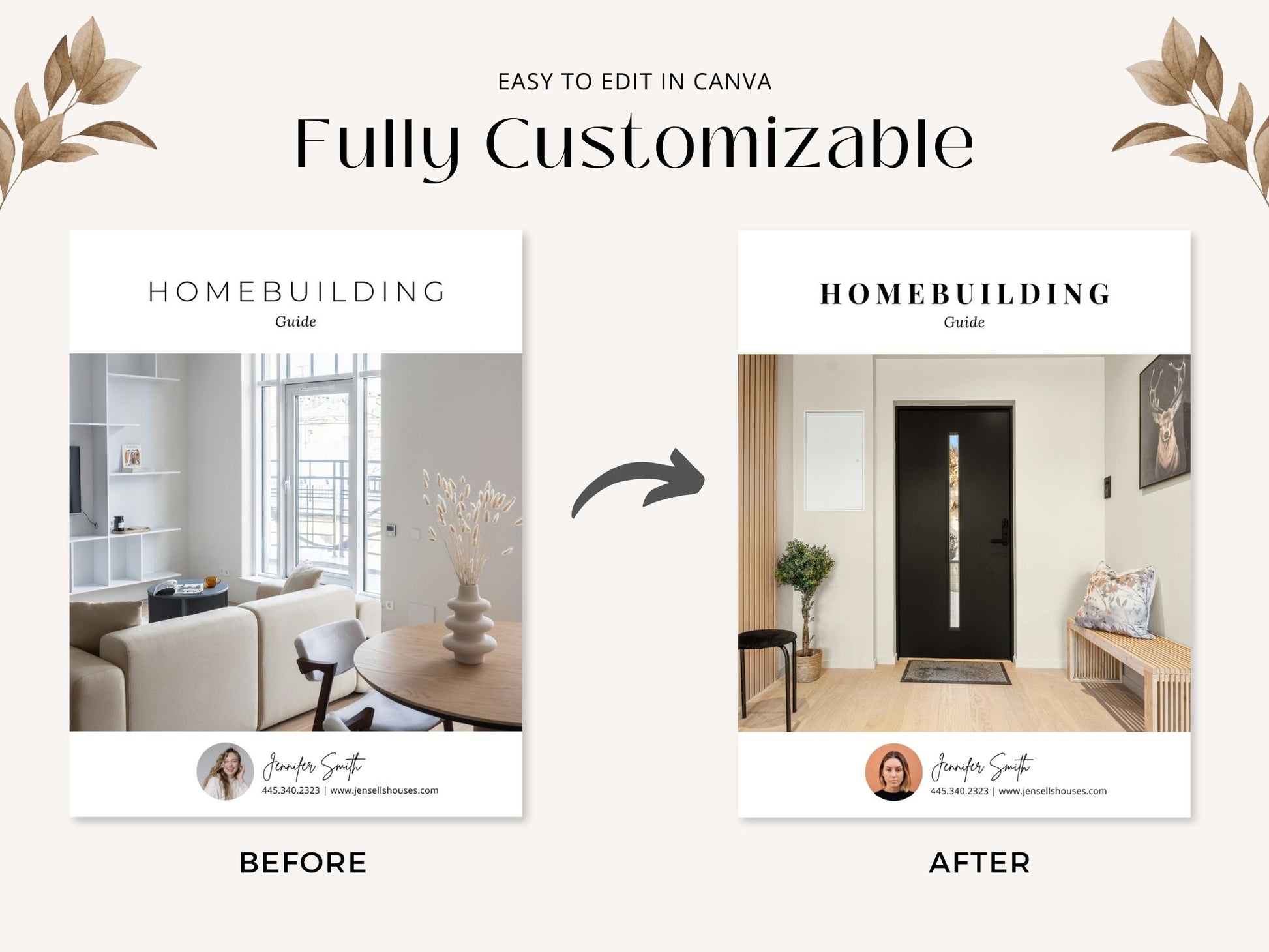 Editable homebuilding guide for real estate agents