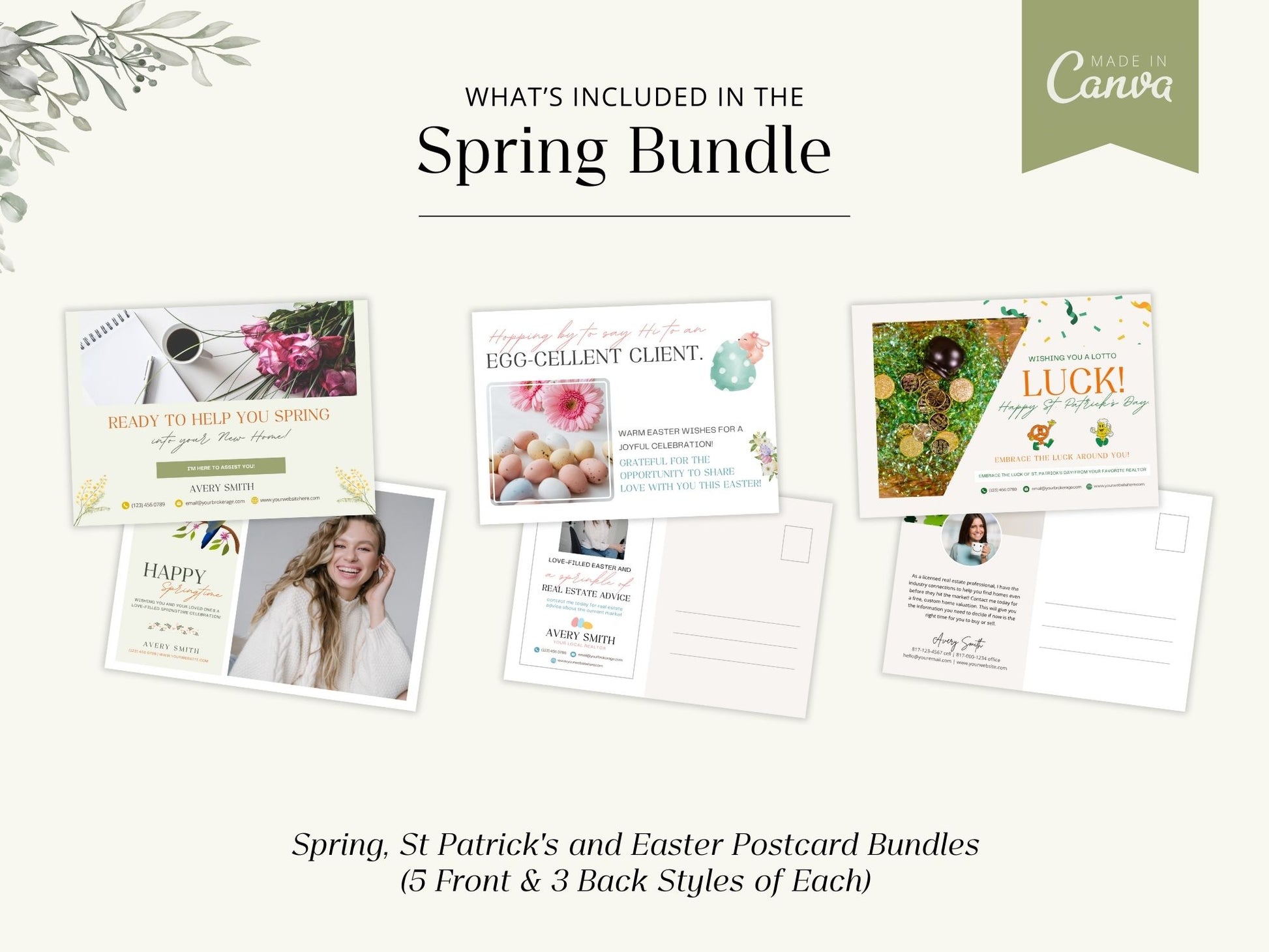 Spring Bundle - A collection of vibrant marketing materials for real estate professionals during the spring season.