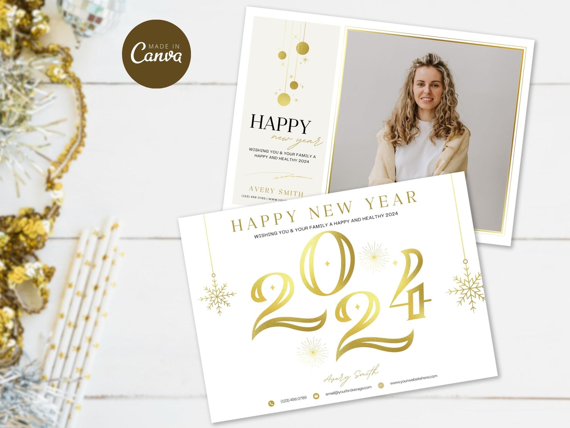 Real Estate Happy New Year Postcard 2024 Vol 02: Embracing the New Year with Warm Wishes for Clients and the Community