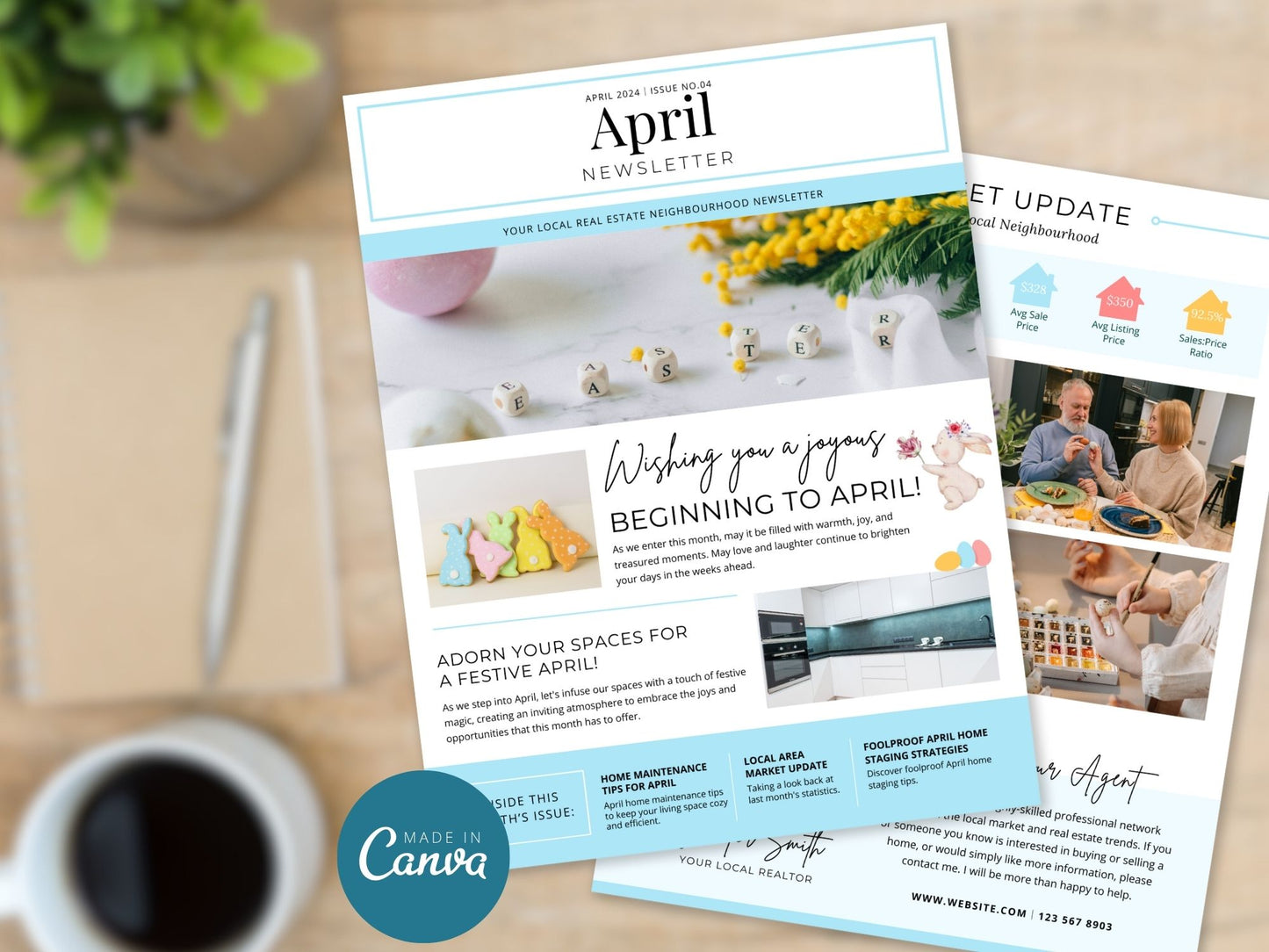 Monthly Newsletter Bundle - Stay connected with engaging newsletters for every month.