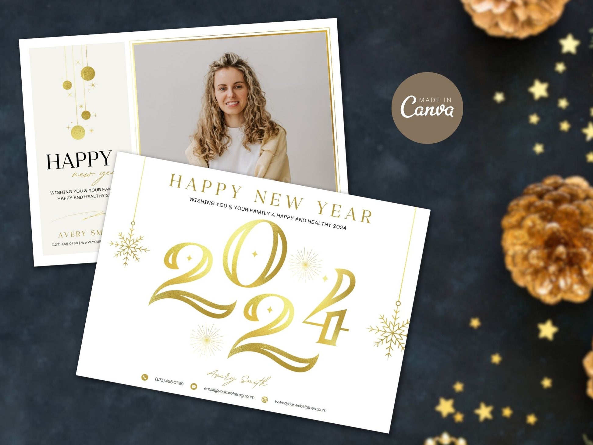 Real Estate Happy New Year Postcard 2024 Vol 02: Embracing the New Year with Warm Wishes for Clients and the Community
