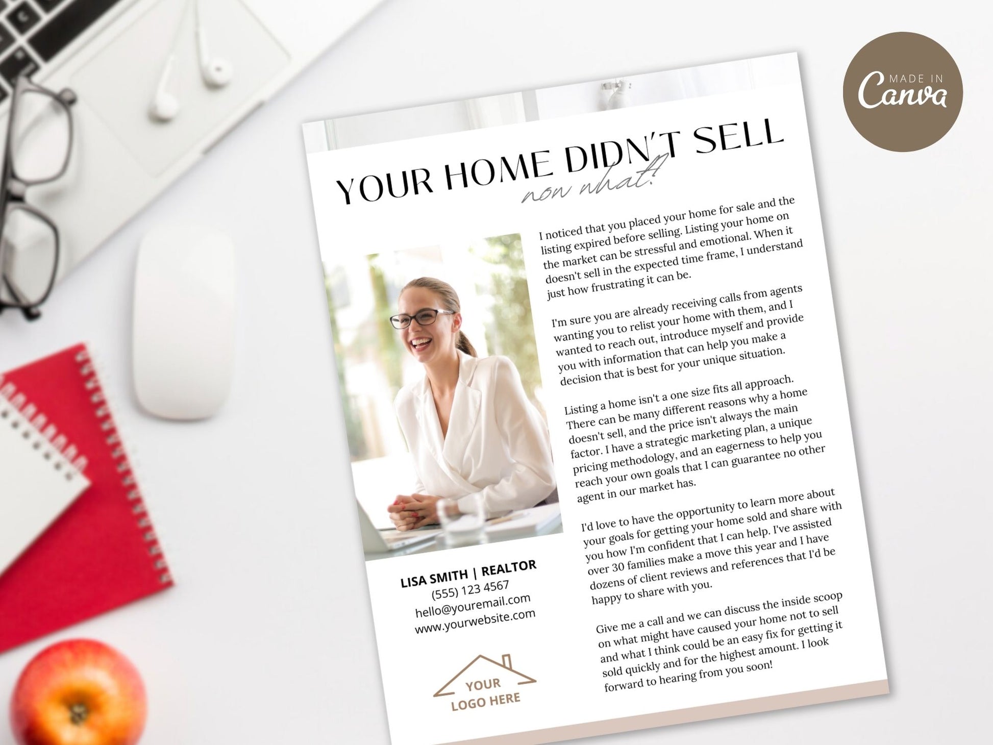 Expired Listing Real Estate Letter Vol 02 - Targeted letter designed to rekindle interest in expired listings, showcasing real estate expertise and providing compelling insights.