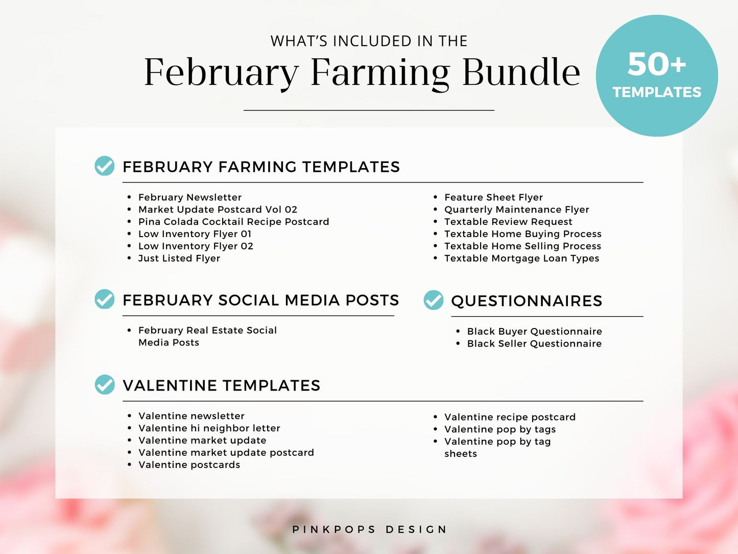 February Farming Bundle - Professionally designed real estate marketing materials for a standout February farming campaign.