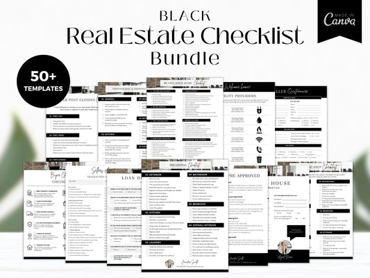 Black Real Estate Checklist Bundle