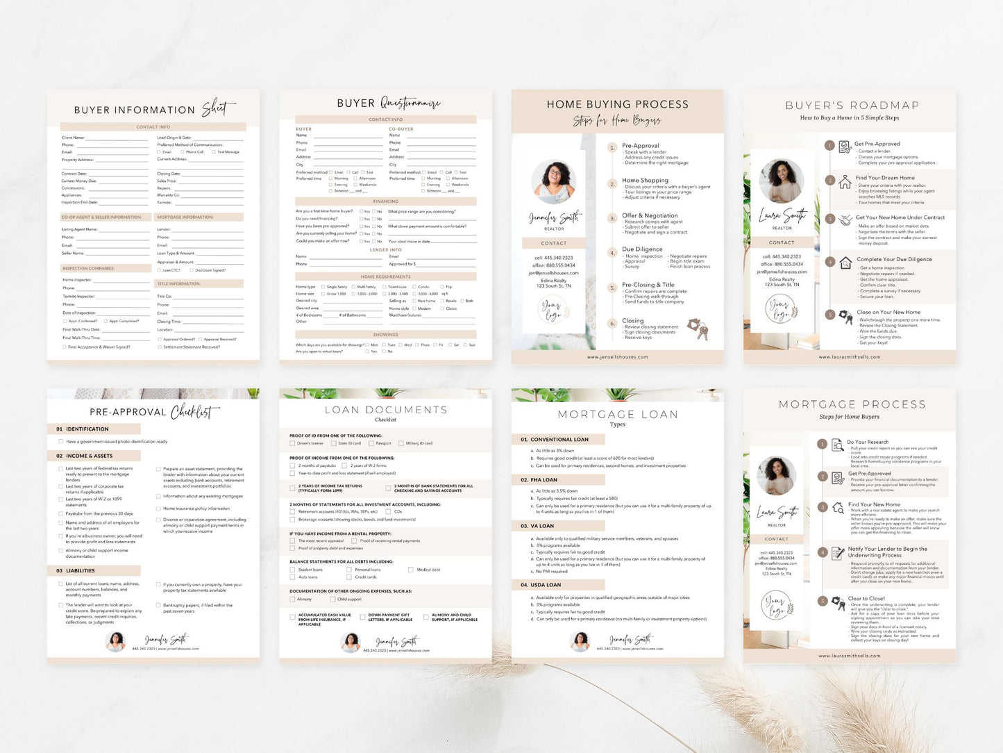 Real Estate Buyer Checklists Bundle - Versatile and editable templates for guiding buyers seamlessly through the real estate buying process, providing comprehensive tools for an organized and informed experience.