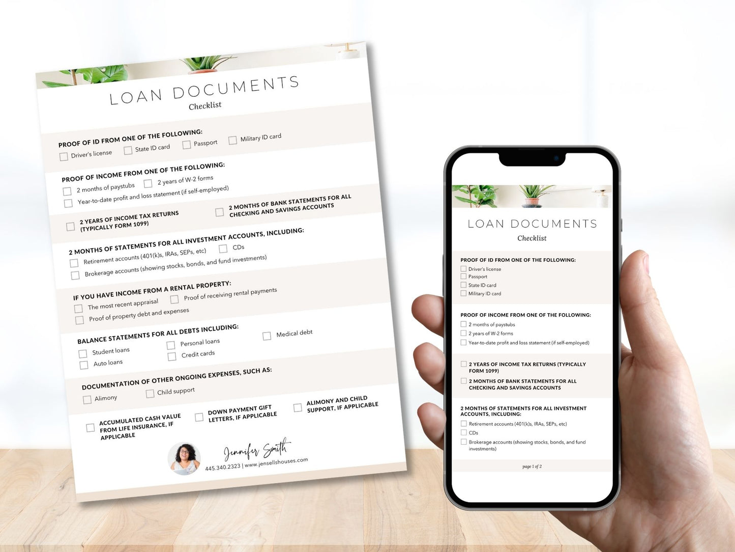 Loan Documents Checklist Textable and Flyer Bundle - Streamline the loan process with a comprehensive Loan Documents Checklist and a convenient Textable Loan Documents Checklist for a smooth loan application journey.