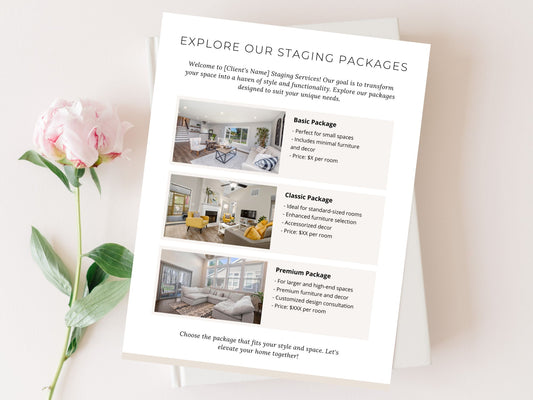 Home Staging Pricing Guide Vol 01 - Elevate your real estate staging business with this comprehensive guide. Strategically price your staging services to enhance properties and attract potential buyers with this essential resource.